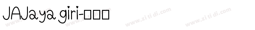 JAJaya giri字体转换